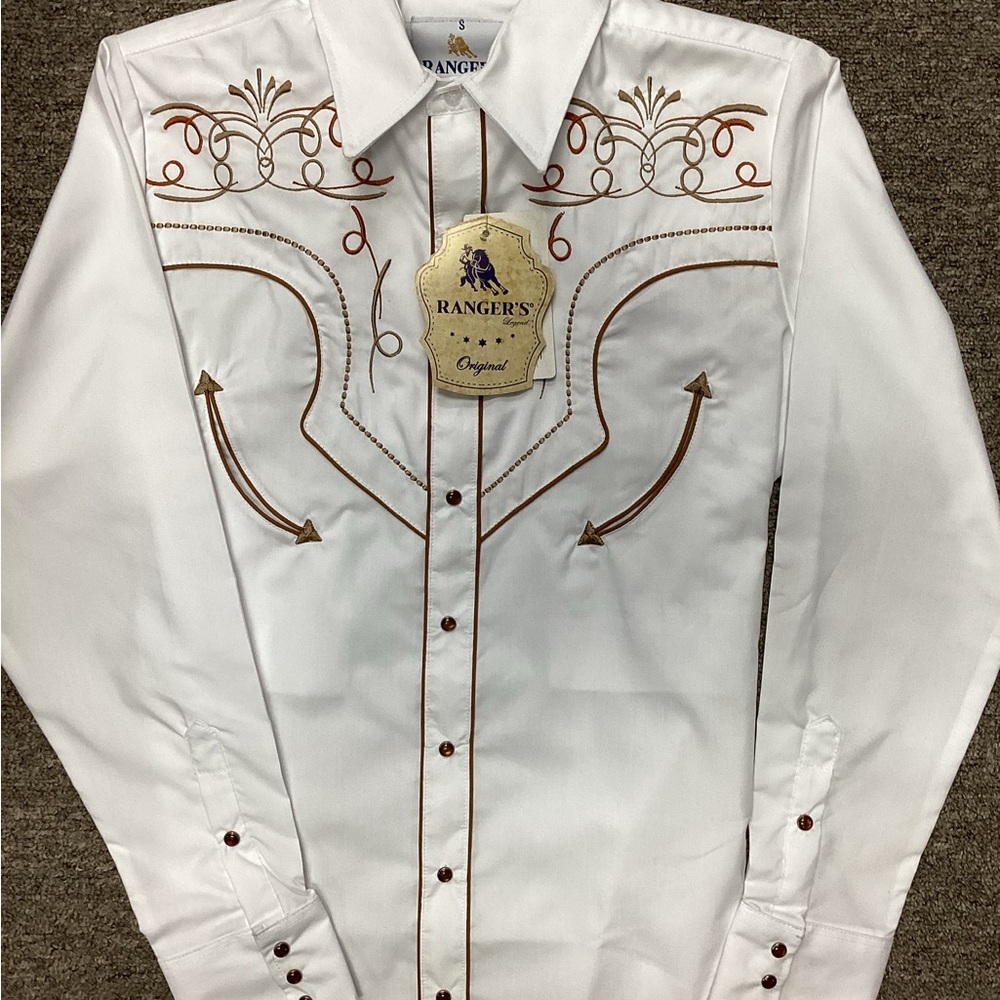 Rangers Men’s Fitted Western Shirt